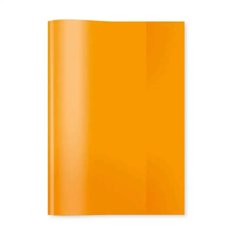 HERMA Heftumschlag Plastik A4, A5 und A6 orange-transparent A5