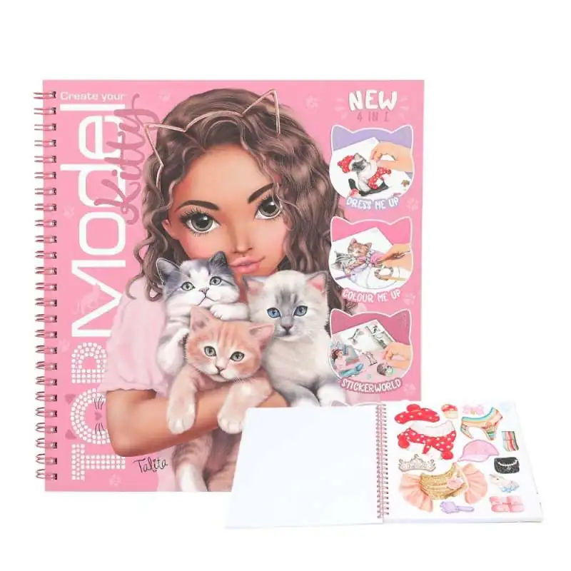 Create your TOPModel Kitty Malbuch