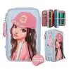 TOPModel 3 Fach Federtasche mit Applikation TEAM TEDDY