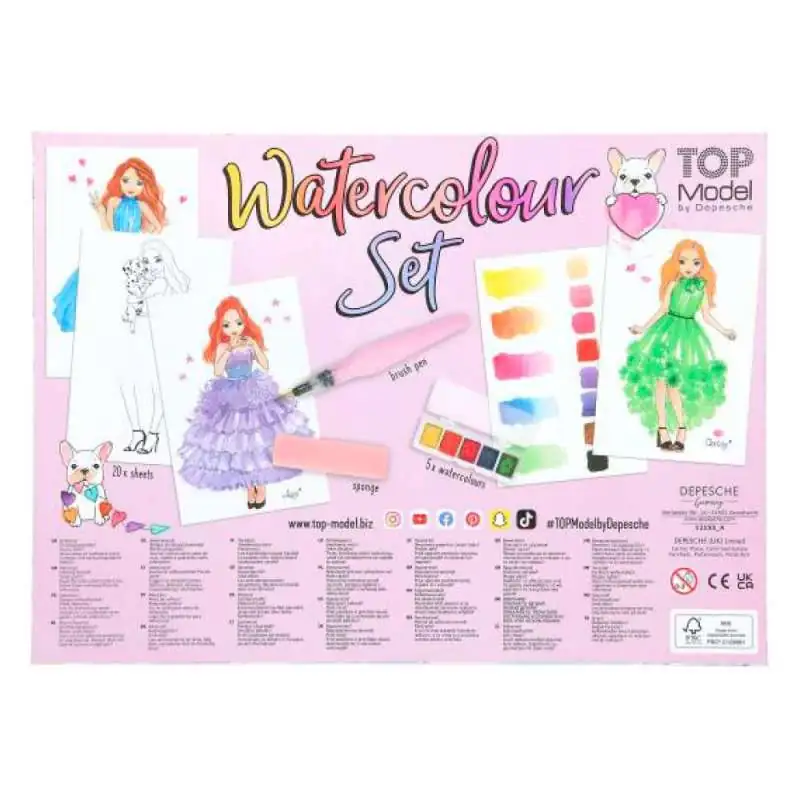 TOPModel Watercolour Set - hinten