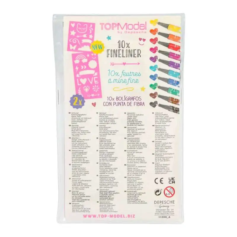 TOPModel Fineliner-Set - hinten