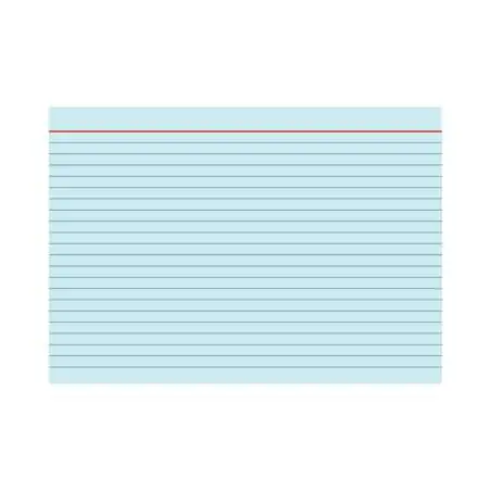 BRUNNEN Karteikarten verschiedene Größen und Farben A5, liniert, blau