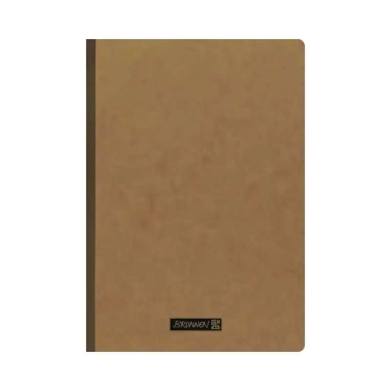 BRUNNEN Notizbuch Premium FACT!plus Kladde - A4, A5 und A6 - in verschiedenen Farben - A4, kariert, braun