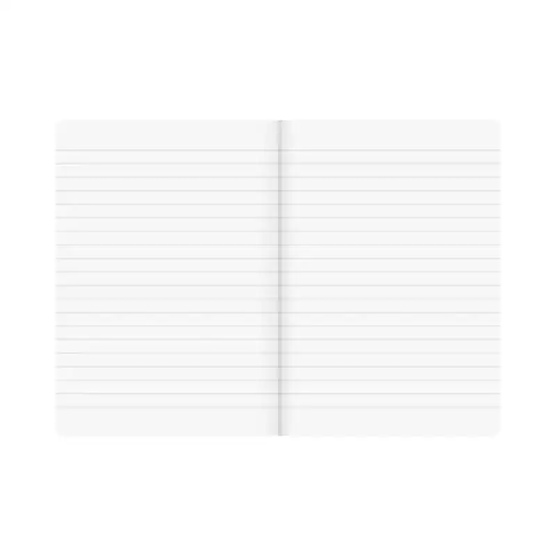 BRUNNEN Notizbuch Premium FACT!plus Kladde - A4, A5 und A6 - A5, liniert, Gummizugverschluss, braun offen