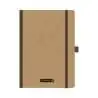 BRUNNEN Notizbuch Premium FACT!plus Kladde - A4, A5 und A6 - A5, liniert, Gummizugverschluss, braun
