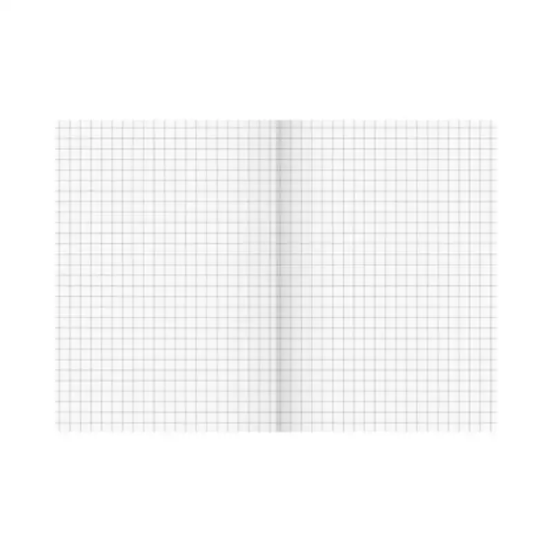 BRUNNEN Notizbuch Premium FACT!plus Kladde - A4, A5 und A6 - A6, kariert, Gummizugverschluss, schwarz offen