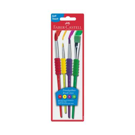 FABER-CASTELL Haarpinselset-Schulpinsel - 4er Set - standard