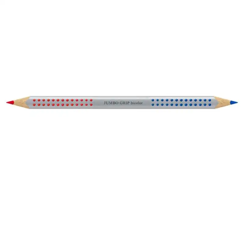 Faber-Castell Silbetrennstift Jumbo-Grip Duo - rot-blau liegend