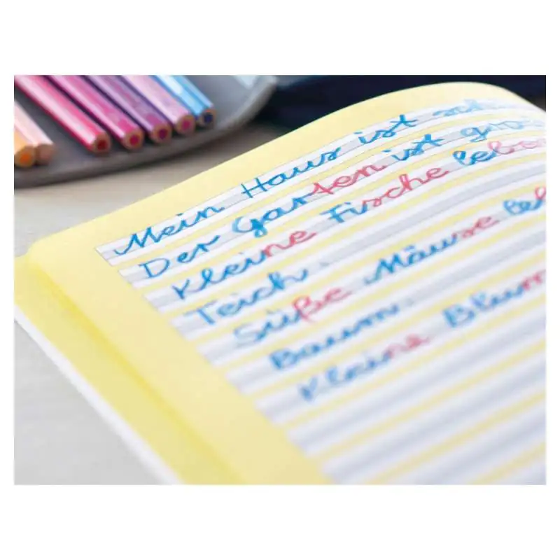 Faber-Castell Silbetrennstift Jumbo-Grip Duo - rot-blau - schreiben