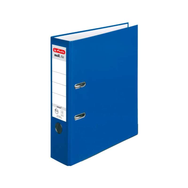 HERLITZ Ordner maX.file protect - in verschiedenen Größen und vielen Farben - protect, A4, 80mm, blau