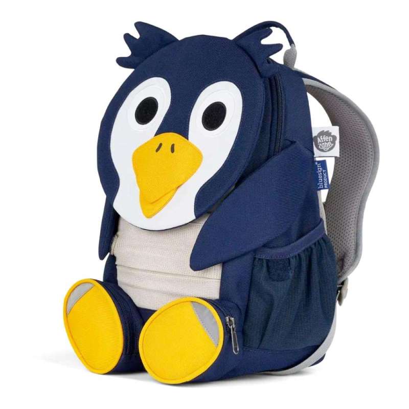 Affenzahn Kindergarten-Rucksack - Großer Freund Pinguin von der Seite rechts