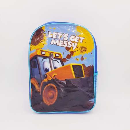 JCB Rucksack "Let's get messy" Motiv