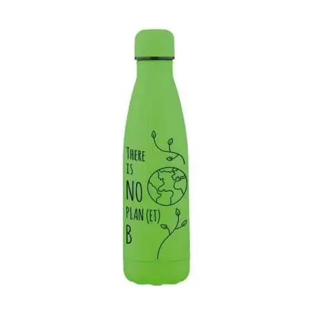 XANADOO Edelstahl Trinkflasche Neongrün Tattoo