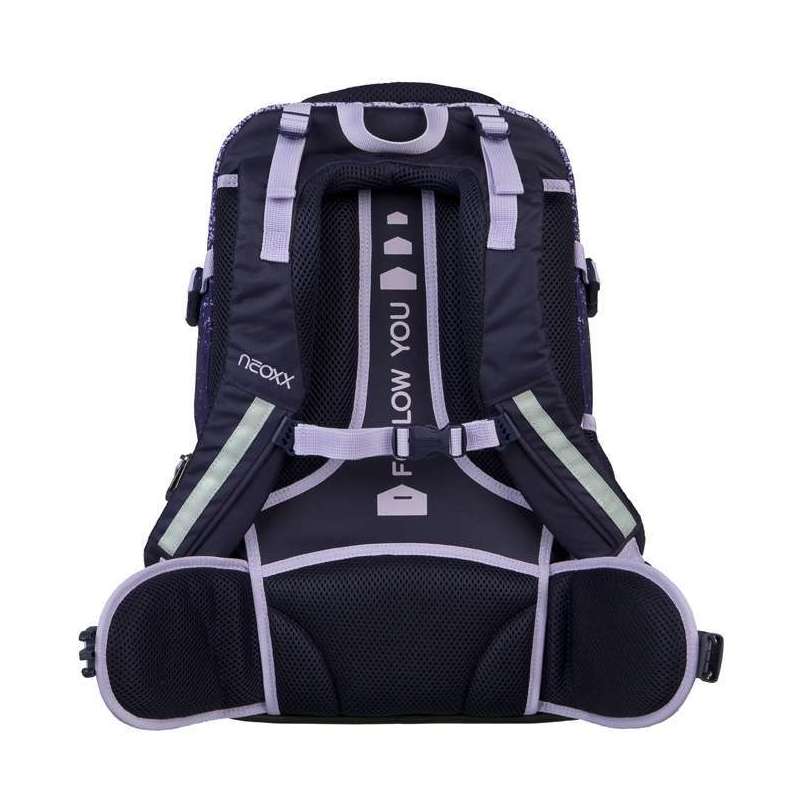 NEOXX Schulrucksack Active Pro Petrol extreme Rückseite