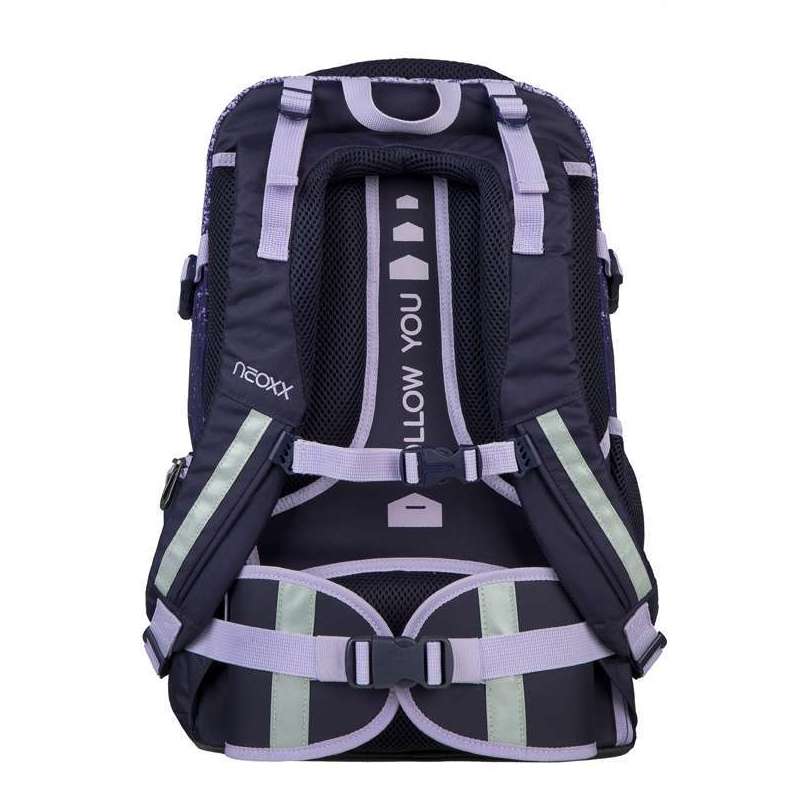 NEOXX Schulrucksack Active Pro Petrol extreme Rückenpolsterung