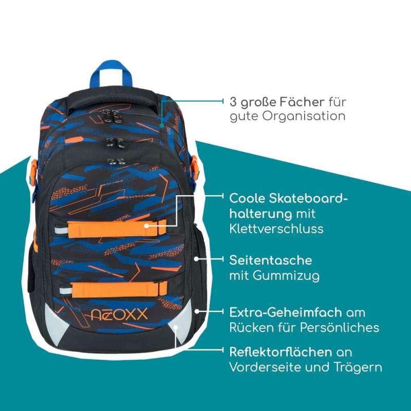 NEOXX Schulrucksack Active Pro Streetlight Runner Erklärung Highlights