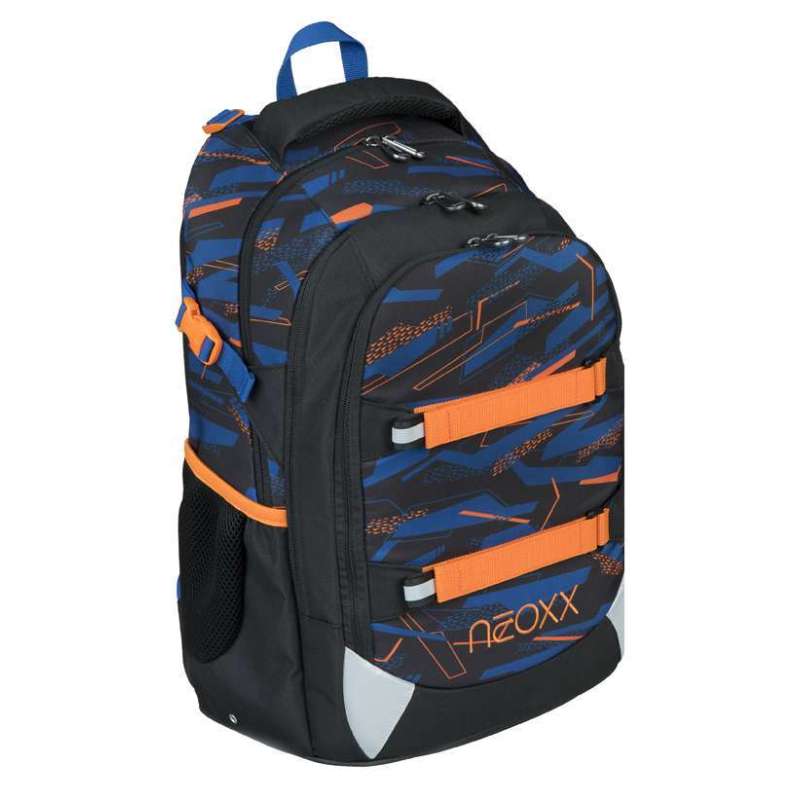 NEOXX Schulrucksack Active Pro Streetlight Runner Vorderseite seitlich