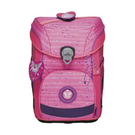 DERDIEDAS Schulrucksack ErgoFlex EASY Set - 6 tlg. Pretty Unicorn Front