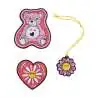 DERDIEDAS Schulrucksack ErgoFlex EASY Set - 6 tlg. Roses Wechselbuttons