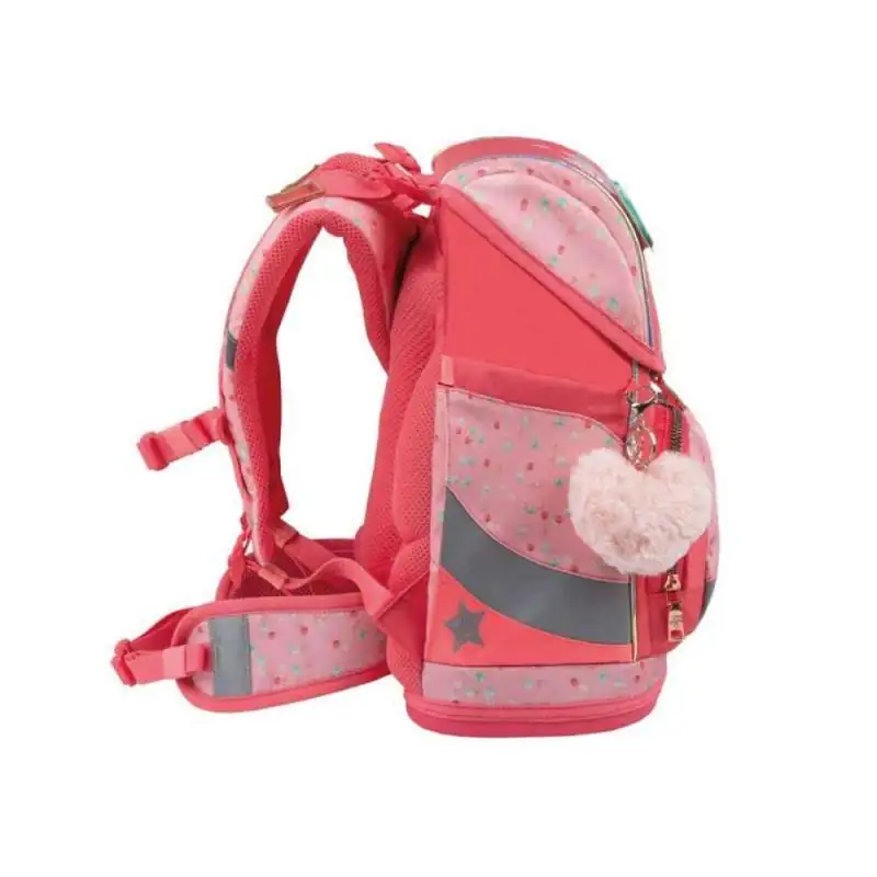 BELMIL Schulranzen SMARTY PLUS Set 5 tlg - Rose Quartz seitlich