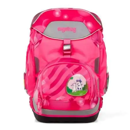 ERGOBAG Schulrucksack Set 6 tlg PACK - KuntBärbuntes Einhorn Front