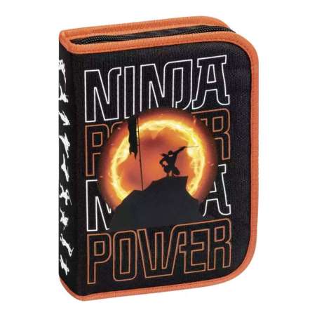 BRUNNEN Federmäppchen Ninja Power 1-Zip, gefüllt Vorderseite