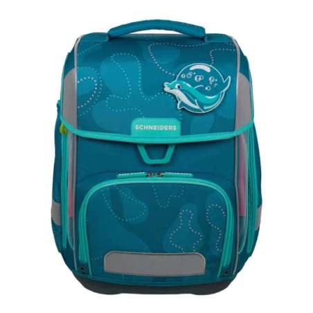 SCHNEIDERS Schulranzen 9 tlg Set ERGOLITE - Aqua Love Front