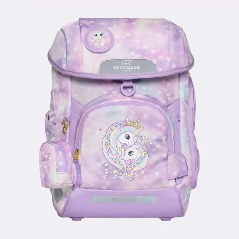 BECKMANN Schulranzen Set AIR PLUS 6 tlg - Princess Purple Front