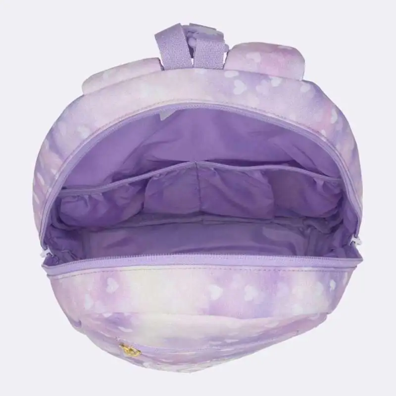 BECKMANN Schulranzen Set AIR PLUS 6 tlg - Princess Purple Sporttasche offen