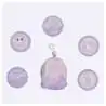 BECKMANN Schulranzen Set AIR PLUS 6 tlg - Princess Purple Schüleretui Patchies und Schlüsselanhänger