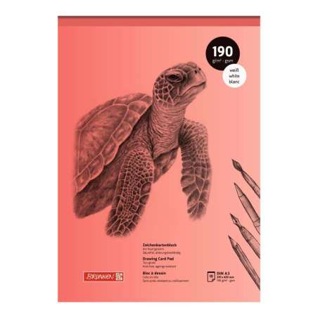 BRUNNEN - Zeichenkartonblock | A3, 10 Blatt, 190 g/m² - Front Cover