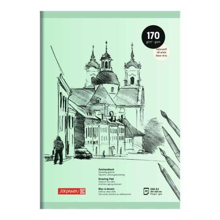 BRUNNEN - Zeichenblock | A3, 20 Blatt, 170 g/m² - Front Cover