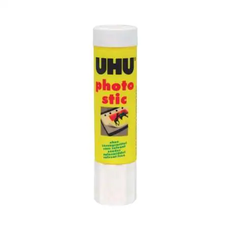 UHU Klebestift photo stic, ohne Lösungsmittel, Stiftform mit 21 g