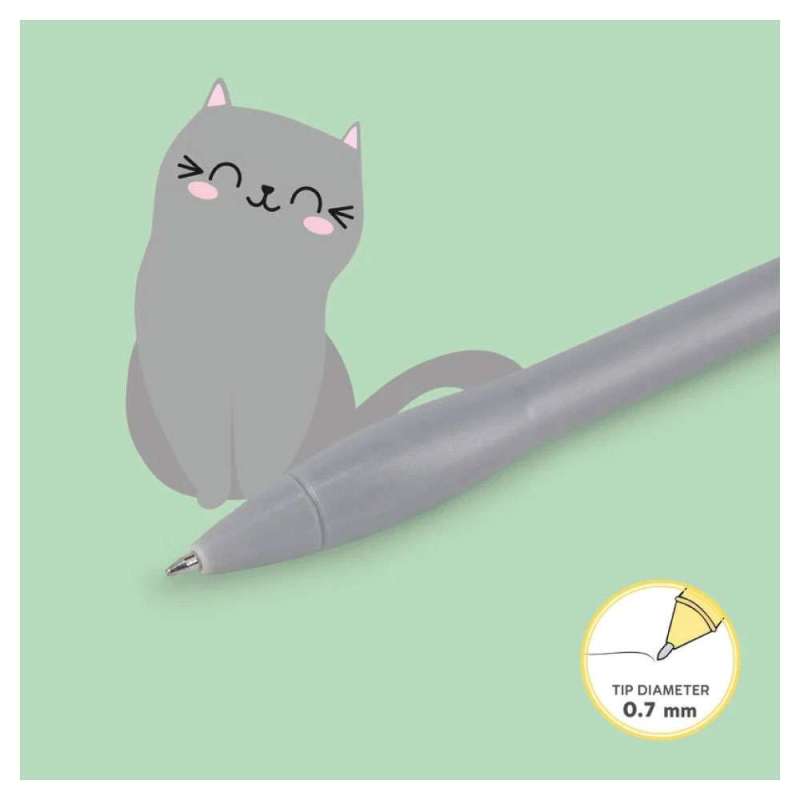LEGAMI Kugelschreiber Dekostift Kitty Katze 0,7 mm Minendurchmesser