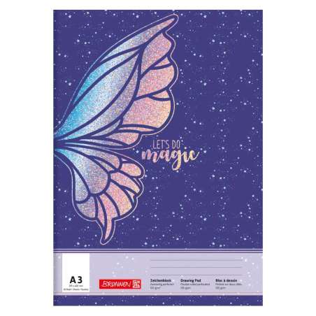 BRUNNEN Zeichenblock Themenmotive A3 Magic Butterfly
