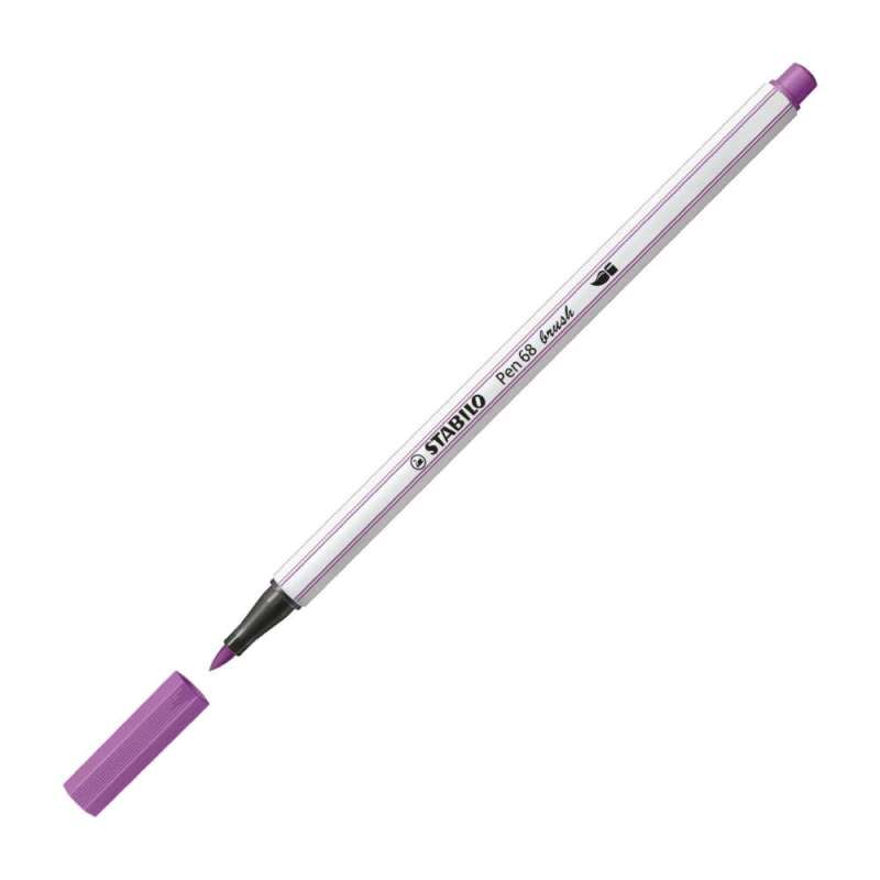 STABILO Premium-Filzstift Pen 68 brush pflaume Kappe