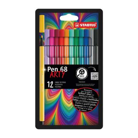 STABILO Premium Filzstift Pen 68 ARTY 12er Set