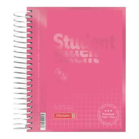 BRUNNEN Collegeblock | 120 Blatt, A6, kariert Tulip Vorderseite
