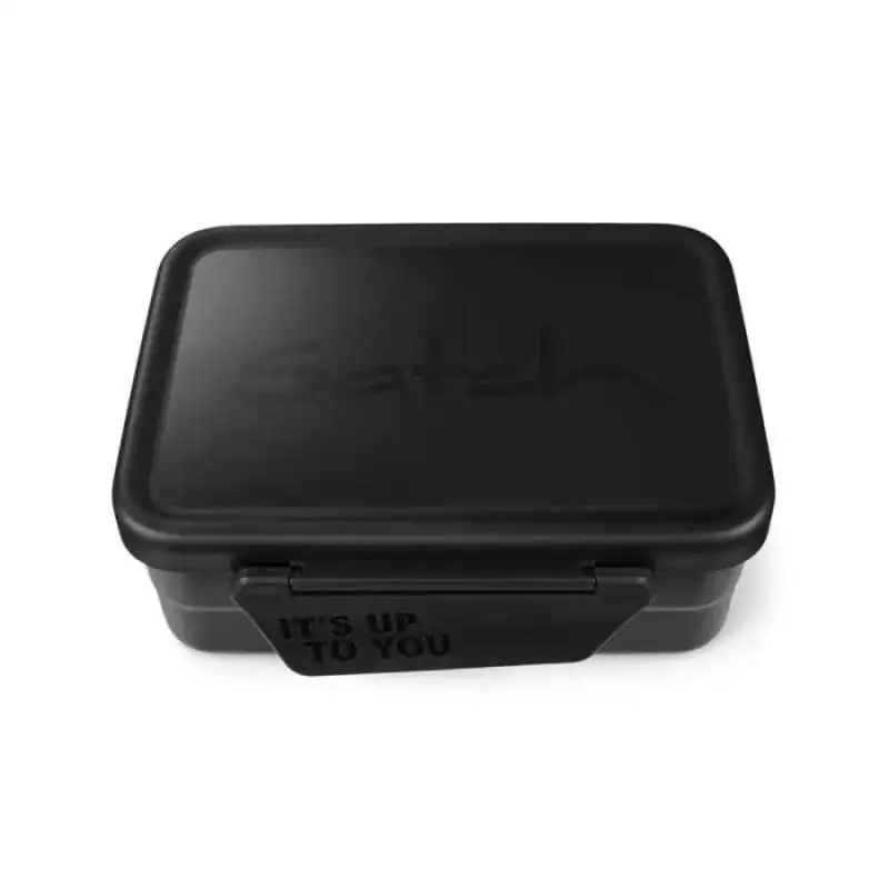 SATCH Brotdose Edelstahl - Schwarz Front