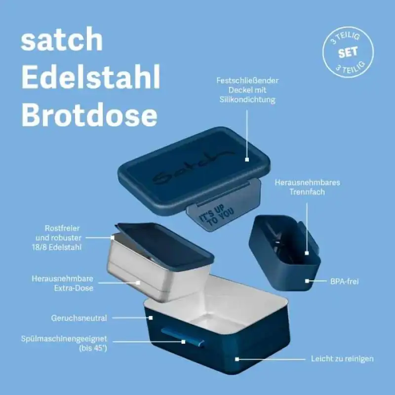 SATCH Brotdose Edelstahl - Beschreibung