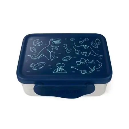 ERGOBAG Brotdose Edelstahl - Blau Front