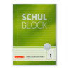 BRUNNEN Schulblock Premium Rand gelocht 90g/qm A4 Lineatur 1