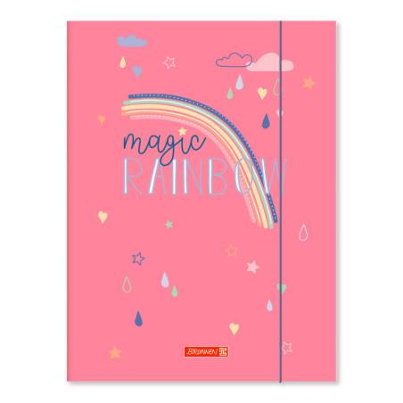 BRUNNEN Sammelmappe FACT! translucente PP-Folie A4 magic rainbow pink