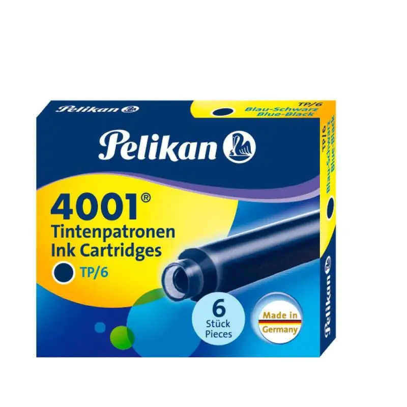 PELIKAN Füllerpatronen - TP/6 Tinte 4001® 6-Stück blauschwarz