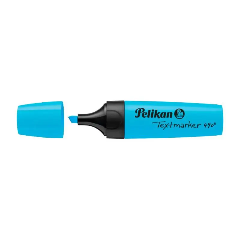PELIKAN Textmarker 490 blau offen