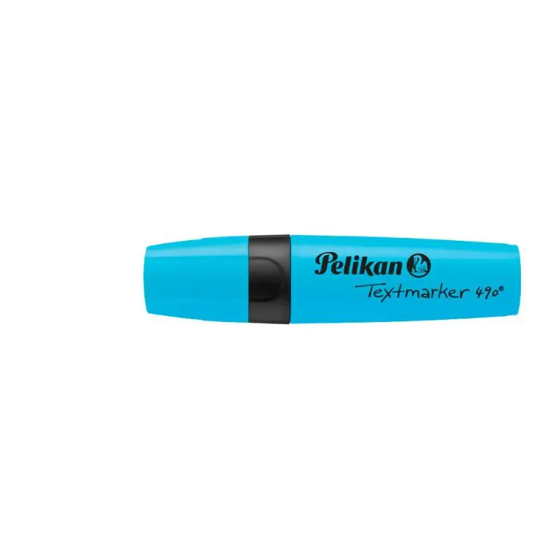 PELIKAN Textmarker 490 blau liegend