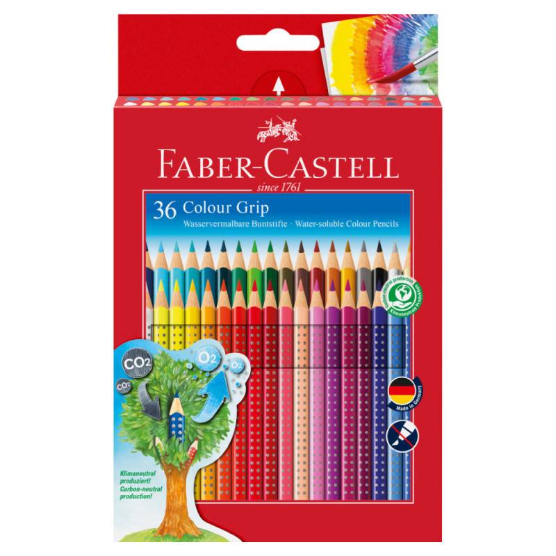 FABER CASTELL Dreikant-Buntstift Colour GRIP 36er Set geschlossen