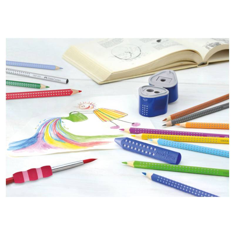 FABER CASTELL Dreikant-Buntstift Colour GRIP Set malen