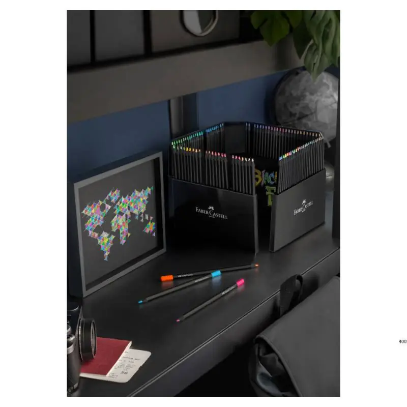 FABER CASTELL Black Edition Buntstifte 100er Set Deko