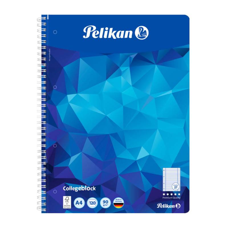 PELIKAN Spiralblock College Block - Lineatur 27 - 120 Blatt A4